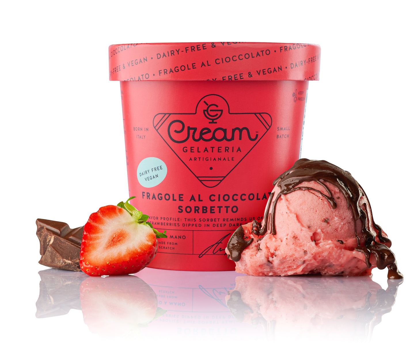 Chocolate Covered Strawberry Sorbet