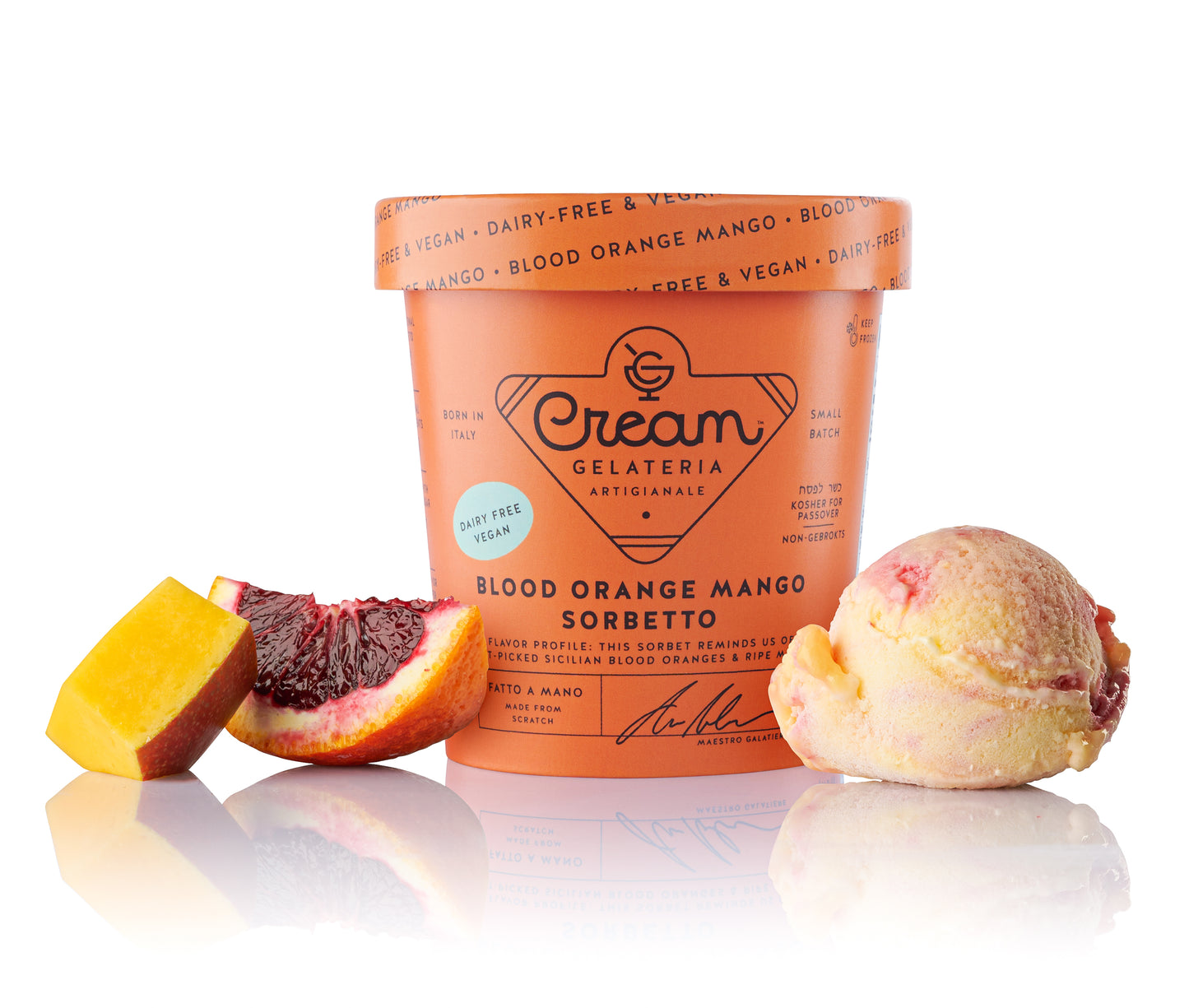 Blood Orange Mango Sorbet