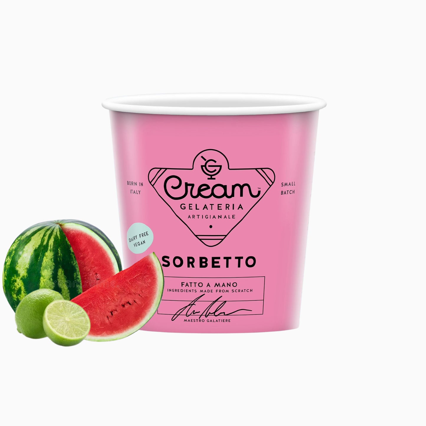Watermelon Lime Sorbet